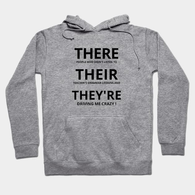 There Their They're, English Teacher Shirt, Funny English Teacher Shirt, Teacher Appreciation, English Grammar Teacher Shirt, Grammar Hoodie by flooky